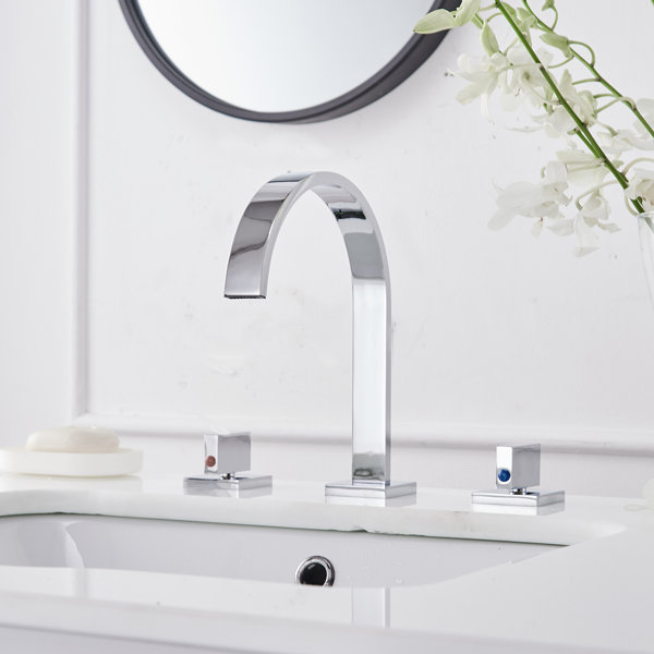 VIBRANTBATH 3 Holes 2 Handles Widespread Bathroom Sink Faucet & Reviews